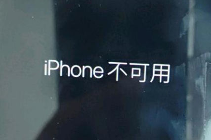 石泉苹果服务网点分享锁屏界面显示“iPhone 不可用”如何解决 